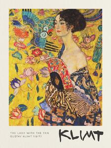 Obrazová reprodukce The Lady with the Fan - Gustav Klimt, (30 x 40 cm)