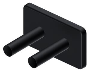 Emmy Design Krytka Viola pro zakrytí připojení (trubek) ke koupelnovému radiátoru černá