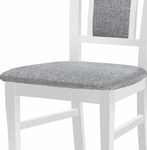 Jídelní židle SIBA bílá/šedá