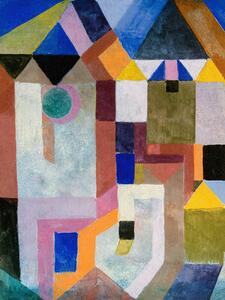 Obrazová reprodukce Colourful Architecture - Paul Klee, (30 x 40 cm)