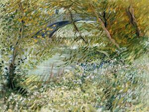 Obrazová reprodukce River Bank in Springtime - Vincent van Gogh, (40 x 30 cm)