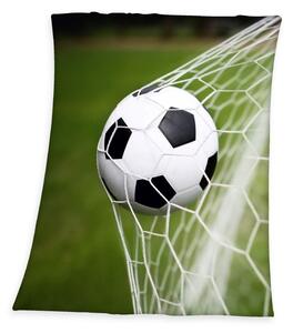 HERDING Fleece deka Fotbal Polyester, 130/160 cm