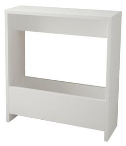 ODKLÁDACÍ STOLEK, bílá, kompozitní dřevo, 55/20/60 cm Livetastic, Online Only