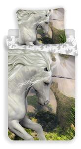 JERRY FABRICS Povlečení Jednorožec White Bavlna, 140/200, 70/90 cm