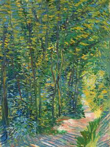 Obrazová reprodukce A path in the woods (Vintage Landscape) - Vincent van Gogh, (30 x 40 cm)