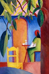 Obrazová reprodukce Turkish Cafe No.2 (Abstract Bistro Painting) - August Macke, (26.7 x 40 cm)