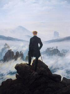 Obrazová reprodukce Wanderer Above the Sea Fog (Vintage Masterpiece) - Caspar David Friedrich, (30 x 40 cm)