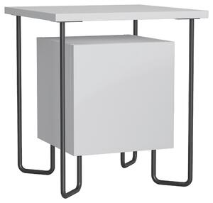 NOČNÍ STOLEK K POSTELI, bílá, 40/45/40 cm Livetastic, Online Only