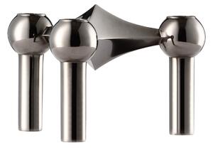 Designový svícen STOFF Nagel Black Chrome