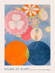 Obrazová reprodukce The Very First Abstract Collection, The 10 Largest (No.2 in Blue) - Hilma af Klint, (30 x 40 cm)