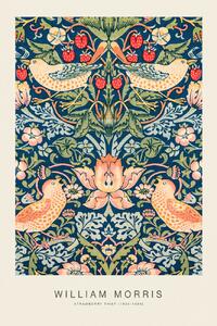 Obrazová reprodukce Strawberry Thief (Special Edition Classic Vintage Pattern) - William Morris, (26.7 x 40 cm)