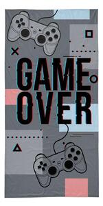 Osuška Game Over grey 70/140cm