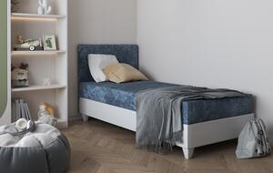Čalouněná postel Dior Matrace: pěnová, Barva potahu: Amber 502, Čelo postele: po levé straně