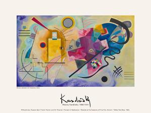 Obrazová reprodukce Yellow, Red, Blue (Vintage Abstract) - Wassily Kandinsky, (40 x 30 cm)