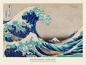 Obrazová reprodukce Velká vlna u Kanagawy, (40 x 30 cm)