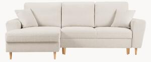 Čtyřmístná rohová rozkládací pohovka s úložným prostorem Kyoto Beige & Natural I