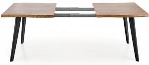Rozkládací jídelní stůl DICKSON 150(210)x90 dub přírodní/černá