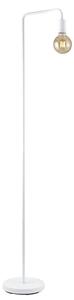 Trio Leuchten 408000131 DIALLO - Stojací bílá retro lampa s vypínačem na kabelu 1 x E27, 149cm (Stojací lampa svítidlo v retro stylu)