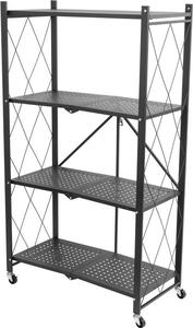 Regál Racks RAW4T, kovový, 4 police, 1270x720x340 mm, max. 50 kg/polica, prenosný