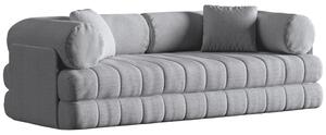 -25 % Dny MOMENTI– Cosmopolitan Design Šedá bouclé rozkládací pohovka Kemi 206 cm