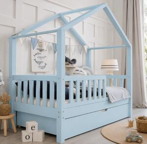 Domečková postel Housebed plus - modrá Velikost: 140/70