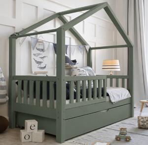 Domečková postel Housebed plus - zelená Velikost: 140/70