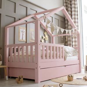 Domečková postel Housebed plus - růžová Velikost: 140/70