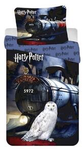 JERRY FABRICS Povlečení Harry Potter vlak a Hedvika HP111 Bavlna 140/200, 70/90 cm