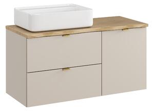 Comad Set koupelnového nábytku Dalia Cashmere 100 kašmír/dub cremona (4 kusy nábytku)
