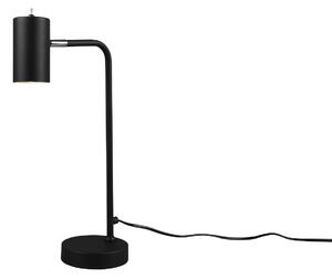 Trio Leuchten 512400132 MARLEY black - Stolní bodová lampička v černé barvě 1 x GU10, 45cm (Černá lampa na pracovní stůl s vypínačem na stínidle)