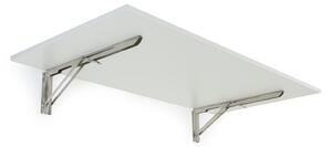 Sklápěcí stůl na zeď, 1200 x 600 mm, nosnost 30 kg, bílá