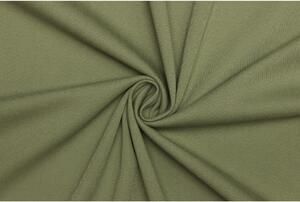 Kostýmový bavlněný kepr (twill) elastický - Zelená khaki