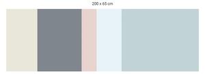 FUGU Ochrana za postel - barevná paleta FBK-02 Varianta tapety: Delší strana postele 200x65 cm