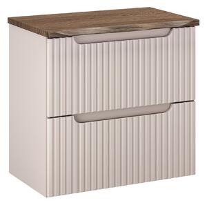 Comad Koupelnová skříňka pod deskové umyvadlo Nova Cashmere 60 kašmír/dub casella