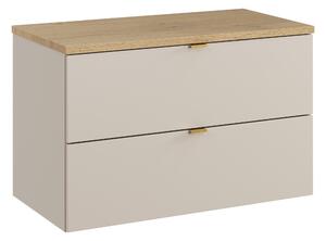 Comad Koupelnová skříňka pod deskové umyvadlo Dalia Cashmere 80 kašmír/dub cremona