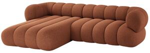 -25 % Dny MOMENTI– Cosmopolitan Design Terakotově oranžová rohová pohovka Koge 270 cm, levá