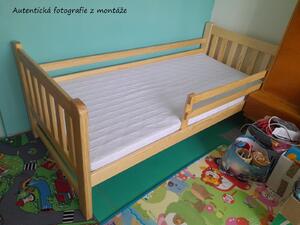 Dětská postel z masivu borovice JERRY - 200x90 cm - přírodní borovice