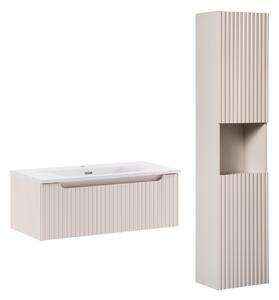 Comad Set koupelnového nábytku Nova Cashmere 80 kašmír mat (3 kusy nábytku)