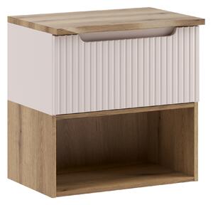 Comad Koupelnová skříňka pod deskové umyvadlo Nova Cashmere 60 kašmír mat/dub coast evoke