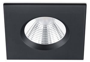 Trio Leuchten 650610132 ZAGROS - LED podhledové stmívatelné svítidlo do koupelny 8,5 x 8,5cm, 5,5W, 3000K, IP65, černá (Zápustné svítidlo do sádrokartonu vhodné do koupelny)