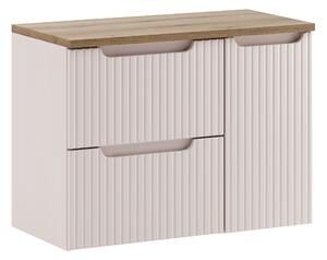 Comad Set koupelnového nábytku Nova Cashmere 80 kašmír/dub (3 kusy nábytku)