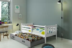 BMS Group Dětská postel s výsuvnou přistýlkou CARINO 190x80 bílá Barva šuplíku: Bílá