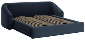 -25 % Dny MOMENTI– Cosmopolitan Design Modrá dvoulůžková postel Campi 160 x 200 cm s úložným prostorem