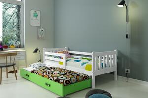 BMS Group Dětská postel s výsuvnou přistýlkou CARINO 190x80 bílá Barva šuplíku: Bílá