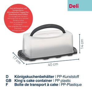 KELA Box na potraviny přenosný s víkem DELI KL-12175