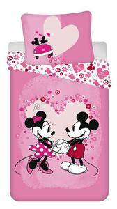 JERRY FABRICS Povlečení Mickey a Minnie Love micro Polyester - mikrovlákno, 140/200, 70/90 cm