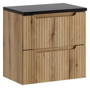 Comad Koupelnová skříňka pod deskové umyvadlo Nova Coast Evoke 60 dub coast evoke/černá mat