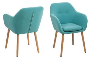 ACTONA Židle s opěrkou Emilia modrá 83 × 57 × 59 cm