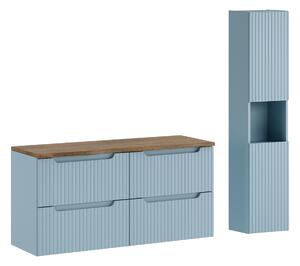 Comad Set koupelnového nábytku Nova Denim 120 denim/dub casella (4 kusy nábytku)