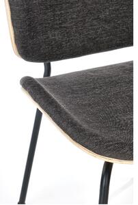 Jídelní židle SCK-467 tmavě šedá/přírodní